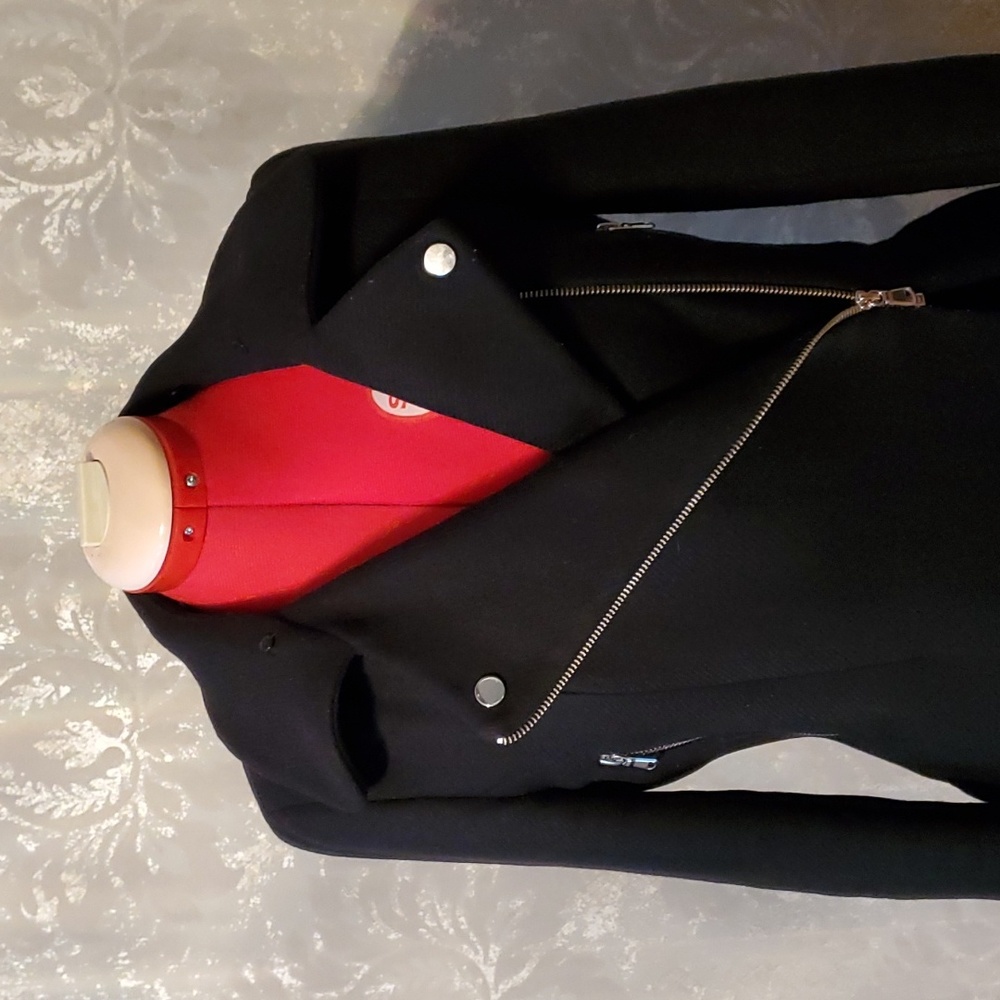 ZARA WOMAN black coat - Picture 4 of 11